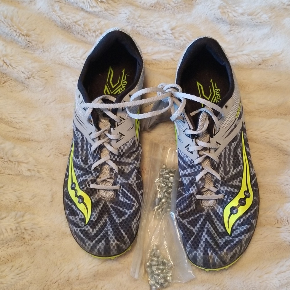 Saucony 8.5 Mens Cross Country Spikes